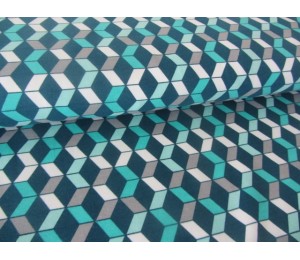 Sweat - 3D Grafische Muster in petrol mint